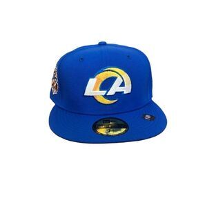 New Era Los Angeles Rams 59FIFTY Fitted Cap Hat Size 7 3/8 (NEW)